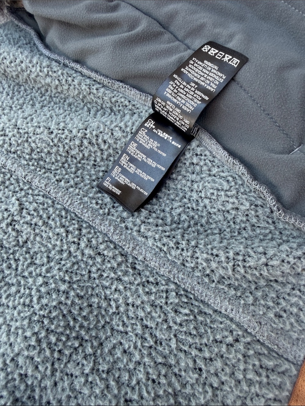 Kuhl Colorblock Teddy Jacket in Gray, Cream & Tan - Picture 10 of 15
